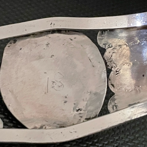 Native American High Grade Turquoise Sterling Cuff Bracelet 26g - Picture 7 of 12